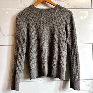Jones New York Luxe Cashmere Cable Knit Sweater